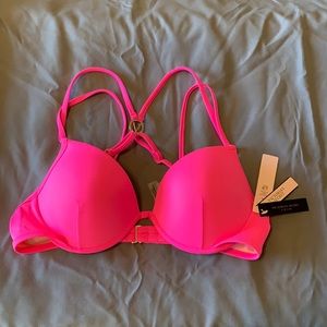 Victoria’s Secret Swim Hot Pink Bikini Top 36B